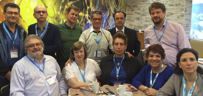 Miembros de la directiva de la Asociación de Editoriales Universitarias de América Latina y El Caribe (EULAC)