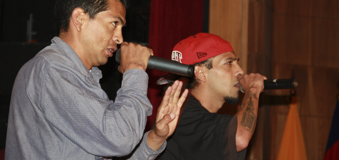 Estudiantes participaron de las celebraciones por el Bicentenario con canciones a ritmo de rap en el Campus El Girón.
