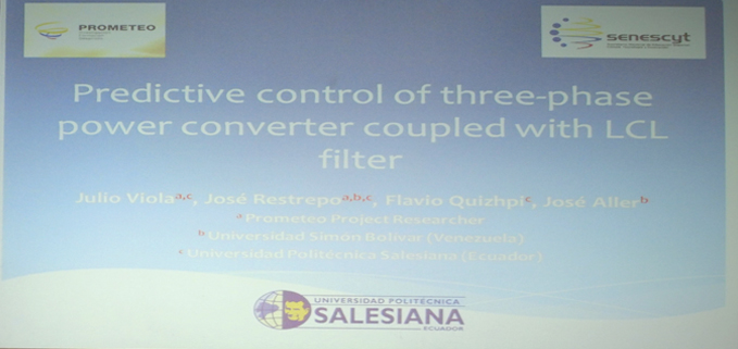 Presentación del paper Predictive control of a three-phase power converter coupled with LCL filter