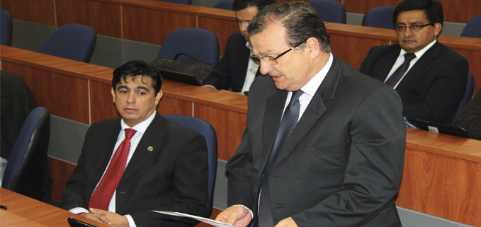 : Jóse Juncosa en su discurso de posesión como Vicerrector de la Universidad Politécnica Salesiana Sede Quito