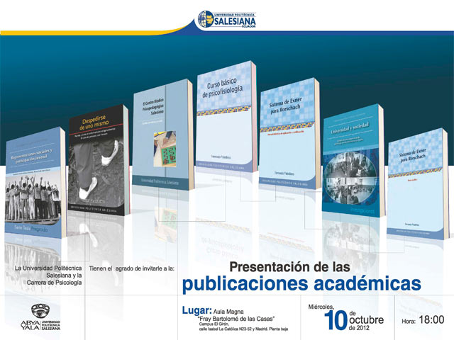 QUITO: Se presentaron oficialmente siete publicaciones de la Carrera de Psicología en la Sede Quito