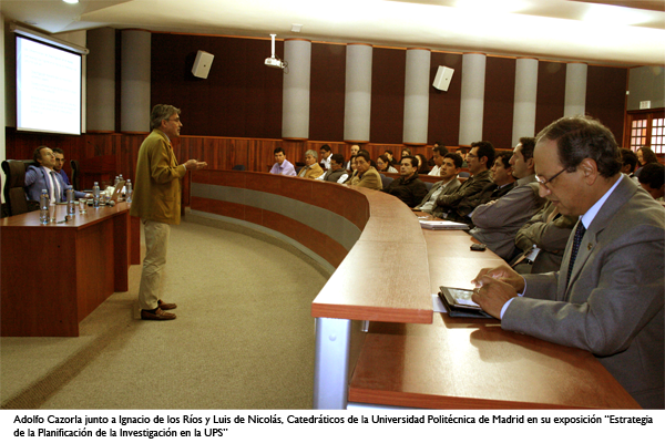 CUENCA: Autoridades y docentes de la UPS se reunieron con doctores de la Politécnica de Madrid