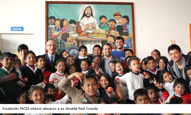 CUENCA: Fundación PACES ofreció almuerzo a ex Alcalde Paúl Granda