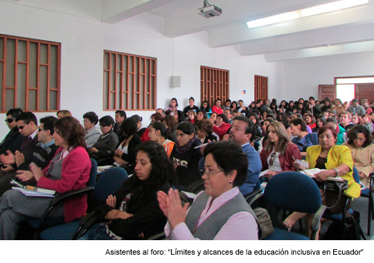 QUITO: Se analizaron los límites y alcances de la educación inclusiva en Ecuador