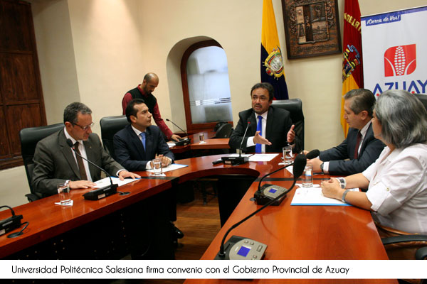 CUENCA: La UPS y Gobierno Provincial del Azuay firman convenio de cooperación