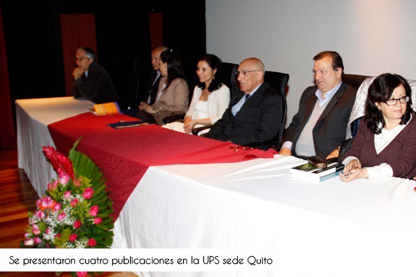 QUITO: Se presentaron cuatro textos académicos de profesores investigadores y del Rector de la UPS