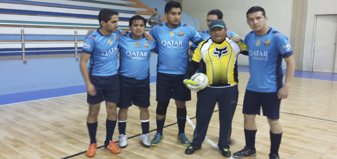 Equipo de Sistemas campeón de fútbol sala de las Jornadas Deportivas ADETUPS 2016.