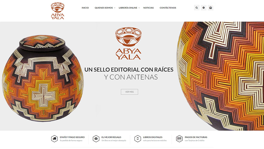 La renovada página web de La Editorial Universitaria Abya Yala
