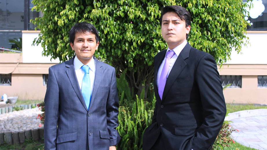 Estudiantes Juan Francisco Morales y Eduardo Herrera, de la carrera de Ingeniería Ambiental de la UPS - Quito representarán a Ecuador en cita mundial sobre medio ambiente