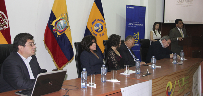 Cesar Vasquez, Vicerrector Sede Cuenca en el VIII Encuentro Nacional de RENAFIPSE