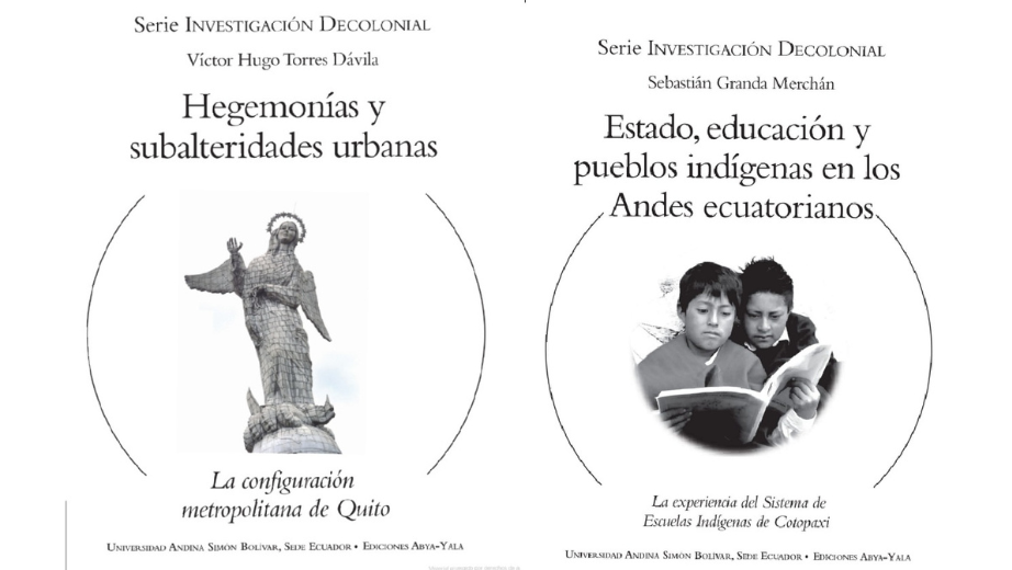 Libros premiados de Sebastián Granda y Víctor Hugo Torres Dávila, docentes de la UPS