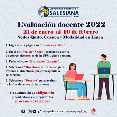 Afiche promocional del la Evaluación Docente 2022