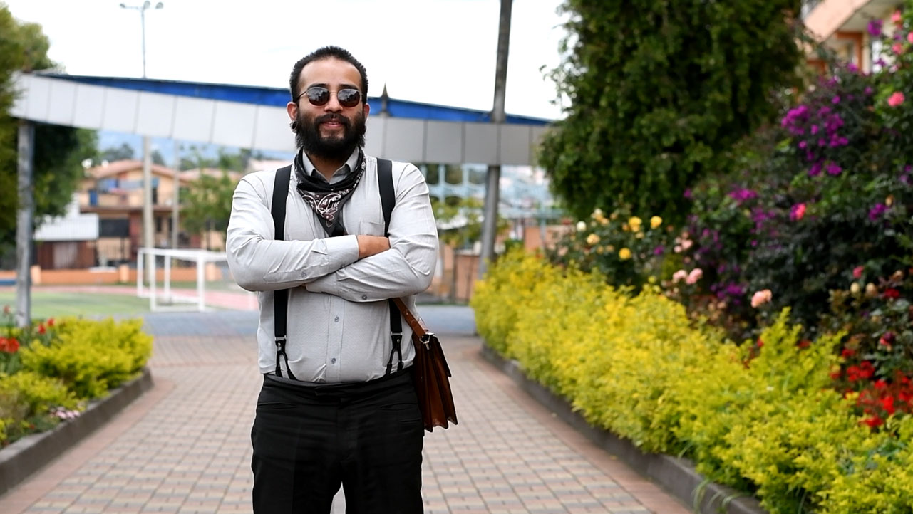 Ronny Morocho, student majoring in Biomedicine, one of the creators of Green House