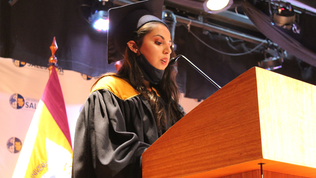 Discurso de la mejor graduada en el Campus Sur