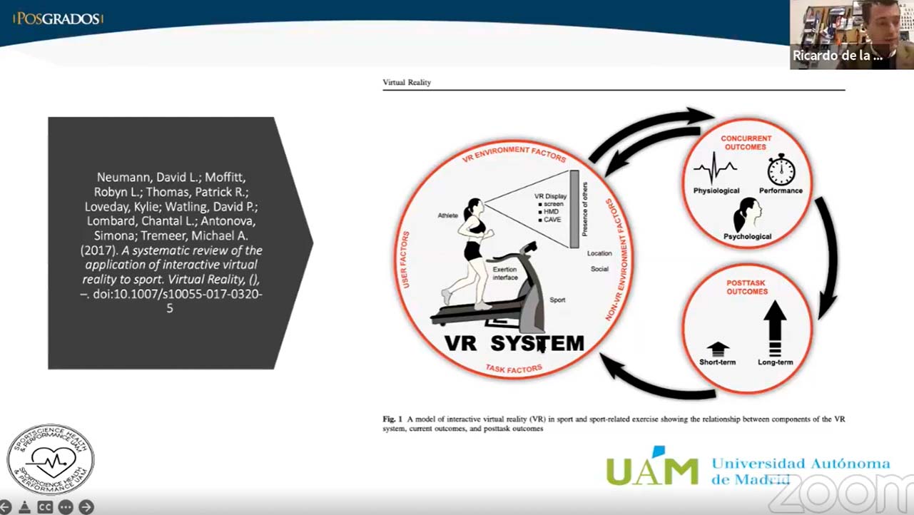 Ricardo de la Vega Marcos durante su exposición en el Webinar