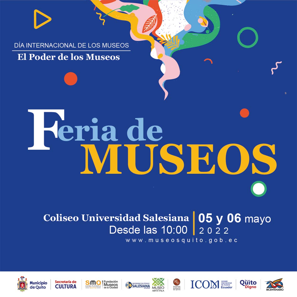 Afiche de la Feria de Museos 2022: El poder de los museos