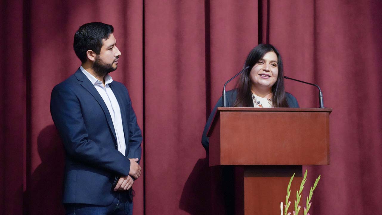 Luis Calle y Fátima López , coordinadores del Proyecto Pequeñ@s Científi@s