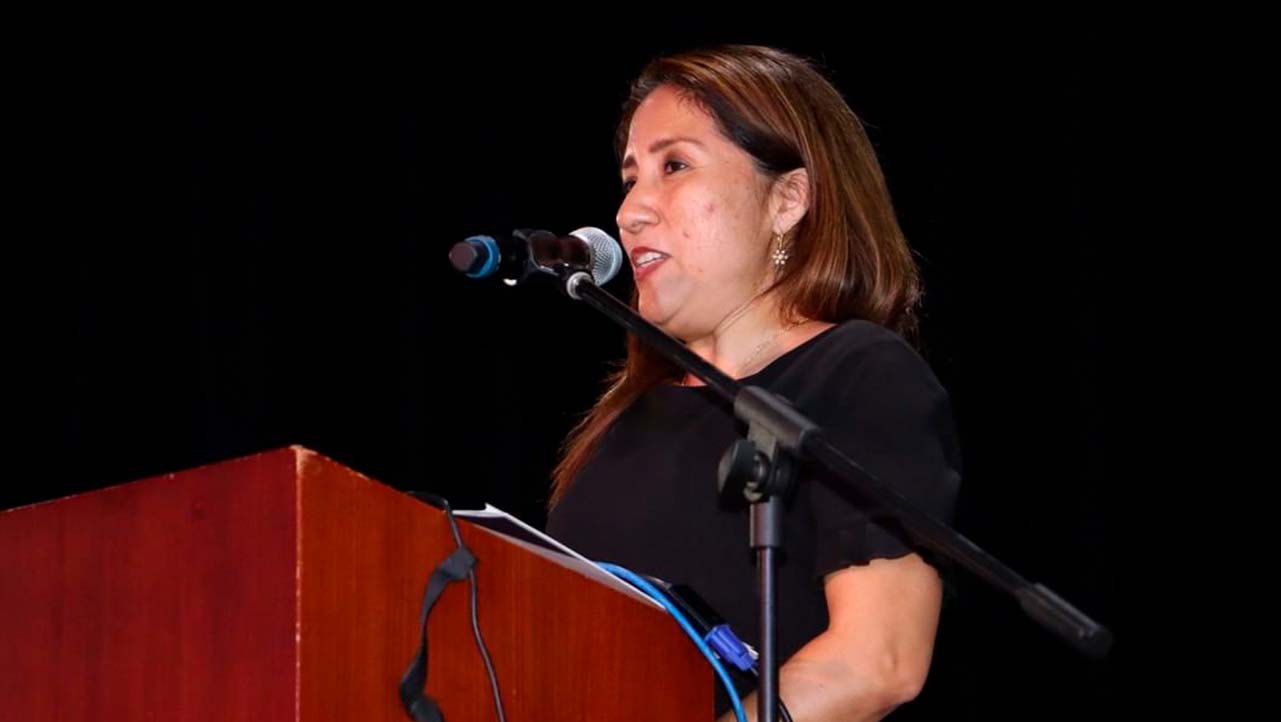 Fabiola Terán, Directora de la carrera durante su intervención