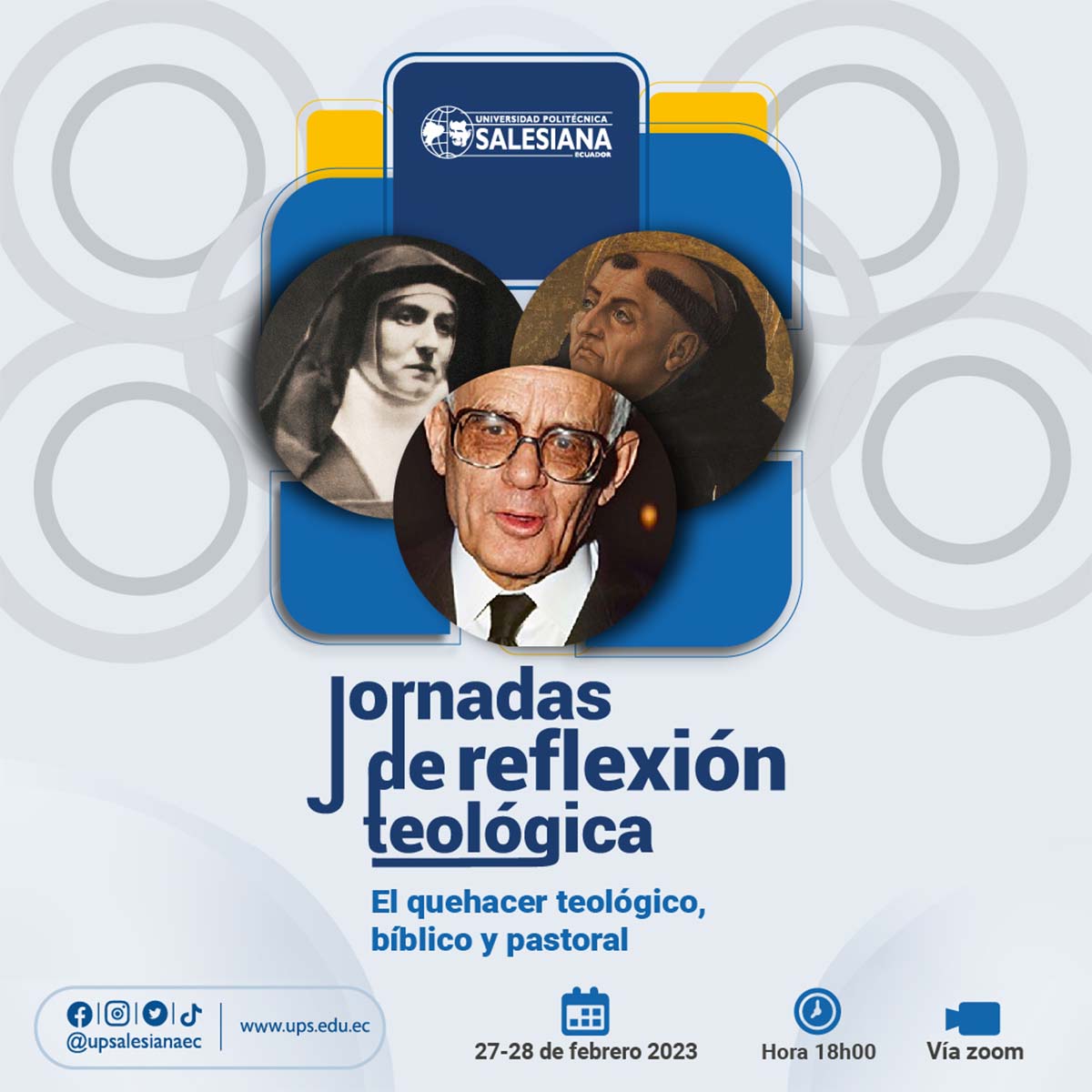Afiche promocional de las Jornadas de Reflexión Teológica