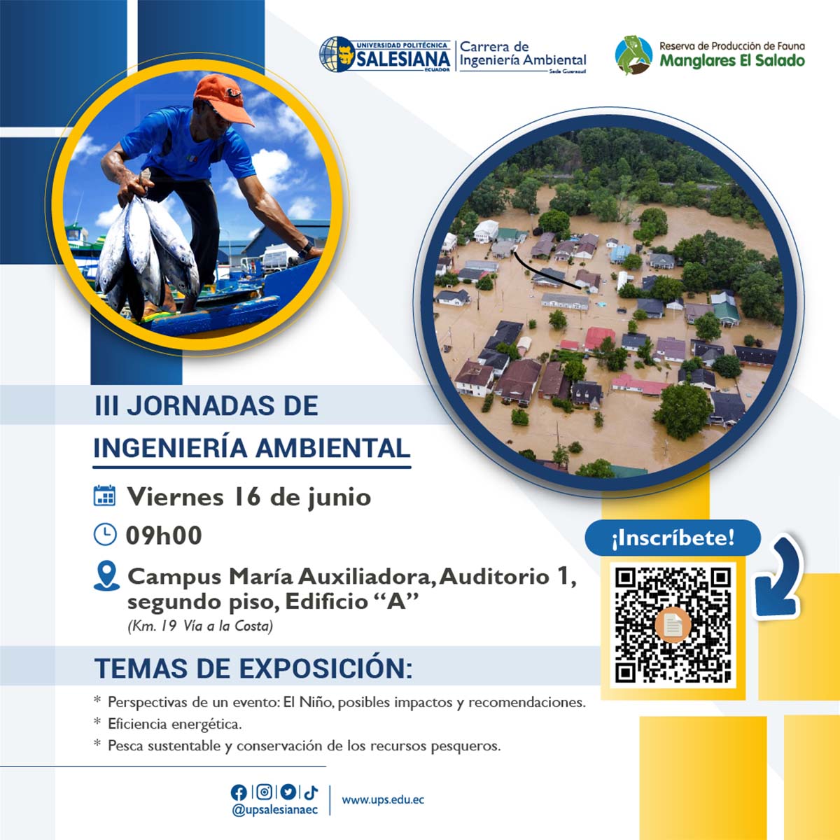 Afiche promocional de las III Jornadas de Ingeniería Ambiental