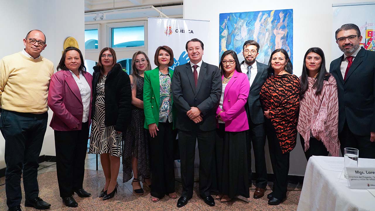 Autoridades de las diferentes instituciones promotoras del proyecto