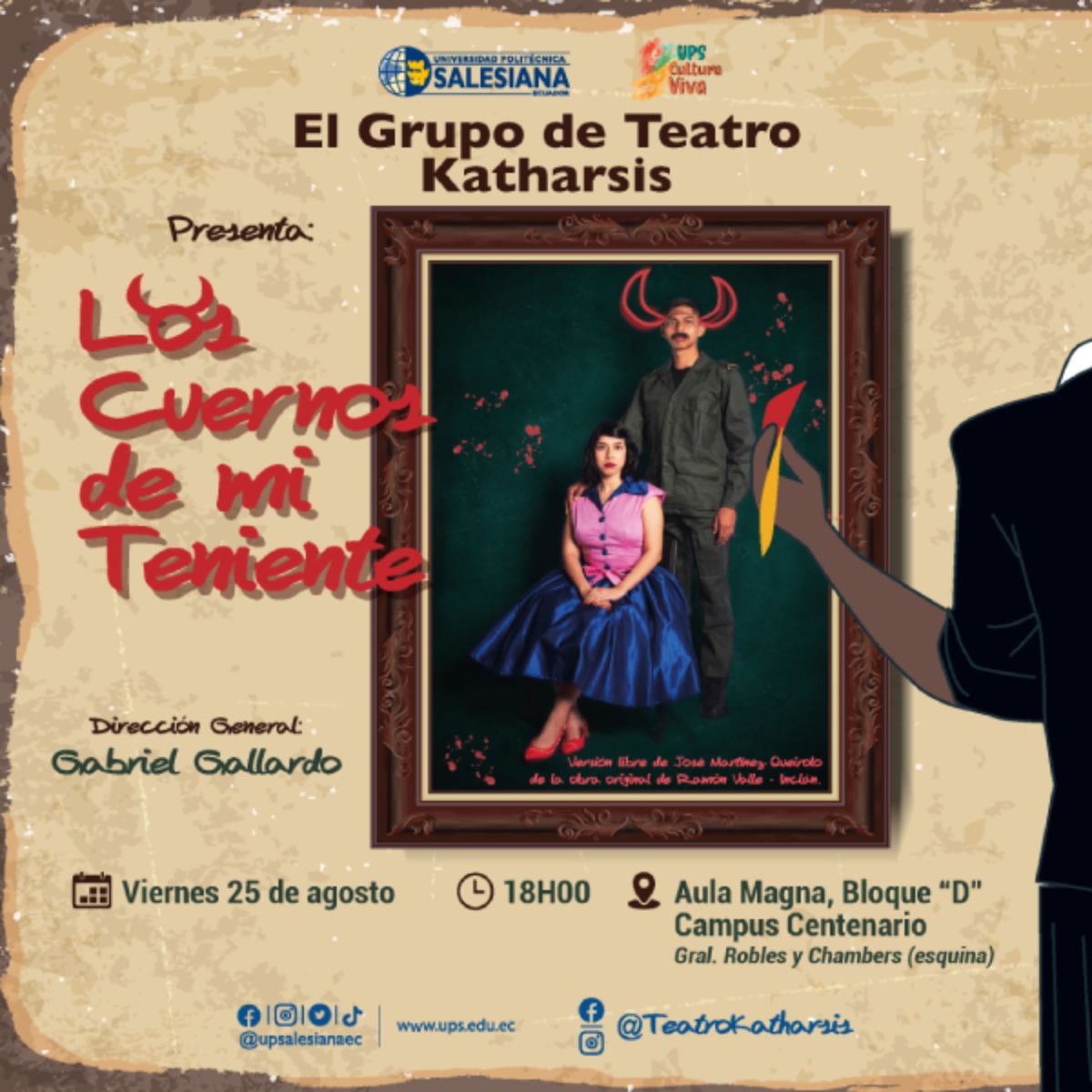 Afiche promocional de la obra de teatro: