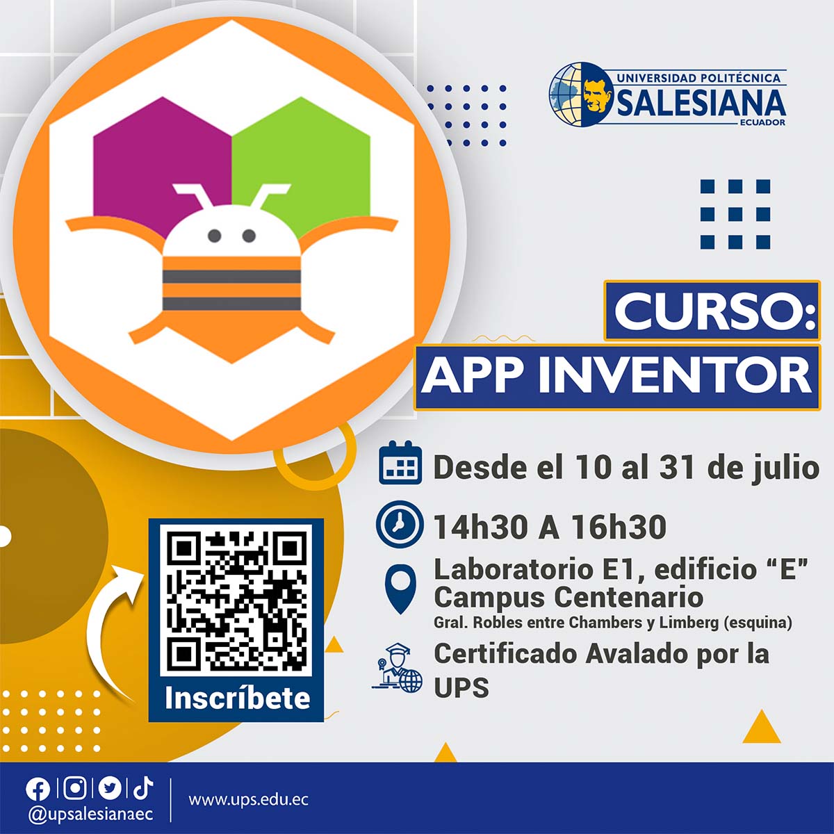 Afiche Curso app inventor