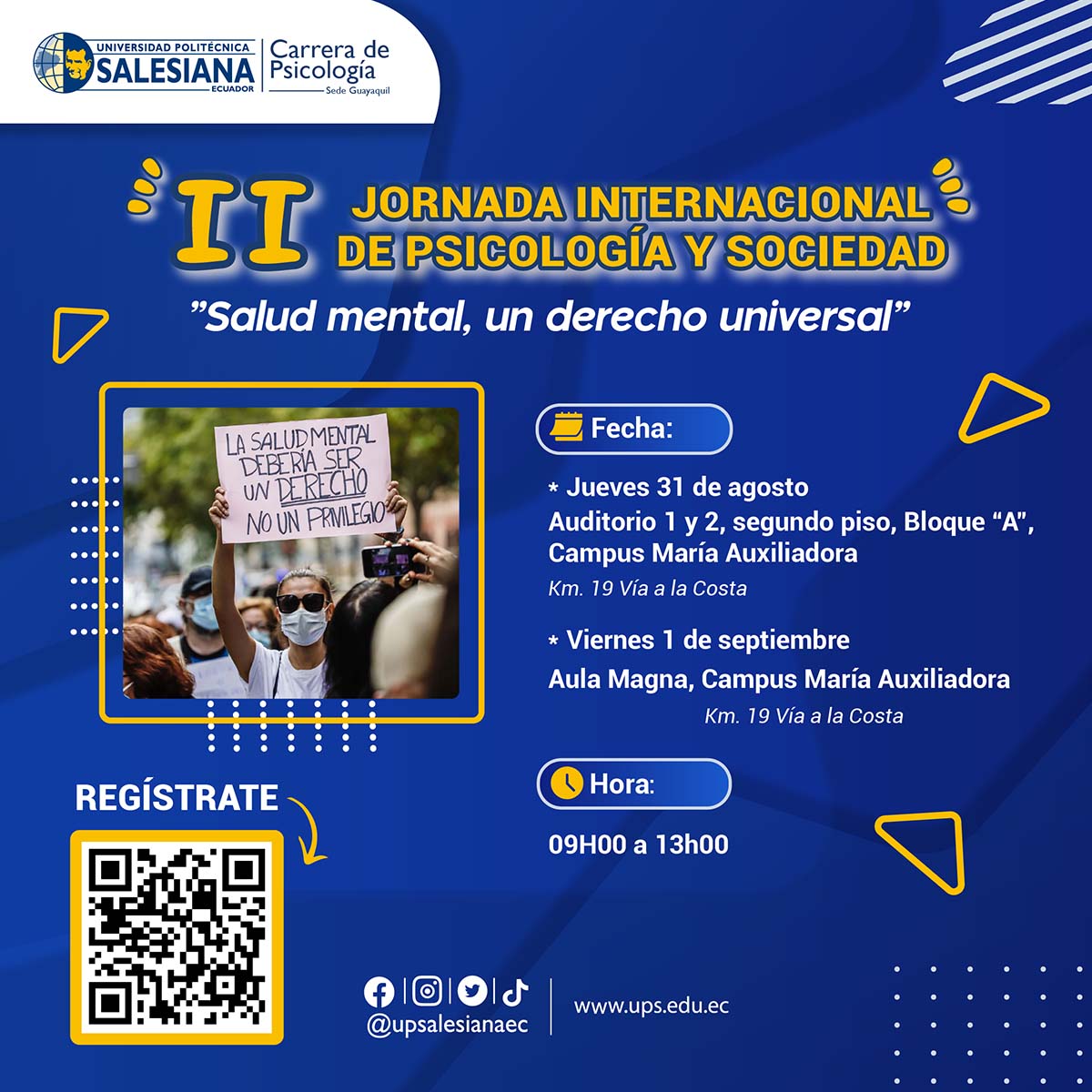 Afiche II jornada internacional de psicología