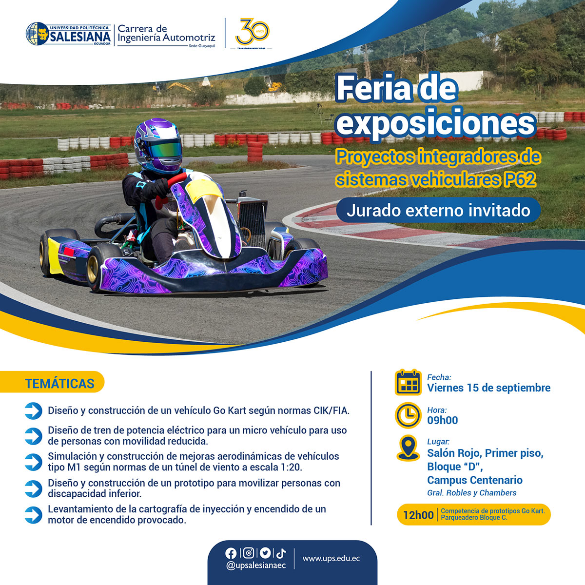 Feria de Exposiciones de Proyectos Integradores de Sistemas Automotrices P62