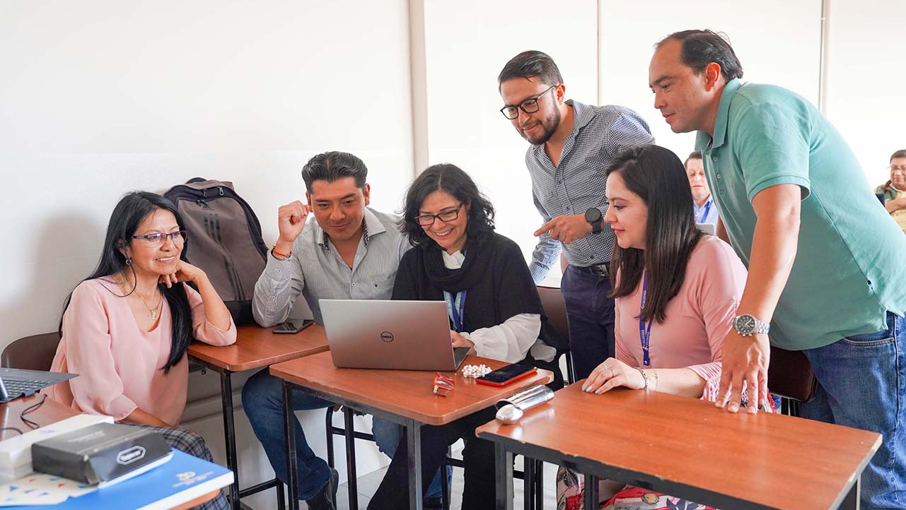 Grupos de docentes en los distintos trabajos mancomunados