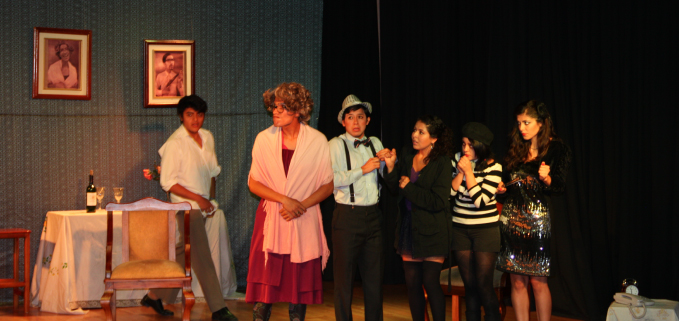 Presentación de la obra del grupo de teatro 
