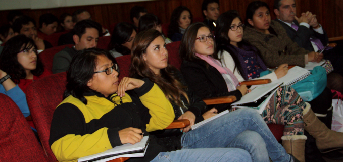 Students attending the course