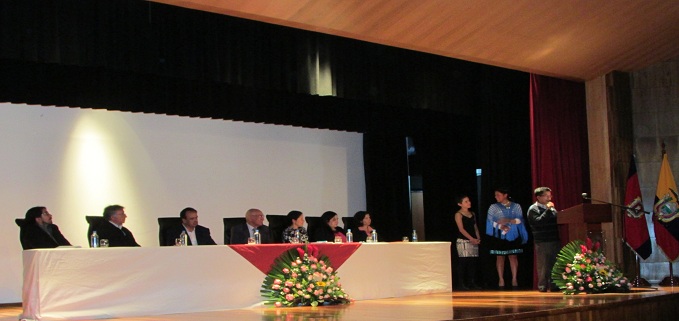Intervención de los estudiantes de la Residencia Indígena Universitaria