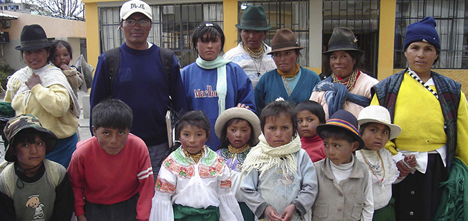 Beneficiarios de los proyecto de desarrollo de la Casa Campesina de Cayambe