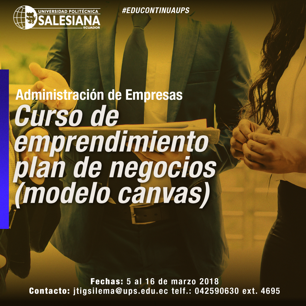 Curso: Emprendimiento - Plan de Negocios (Modelo Canvas)