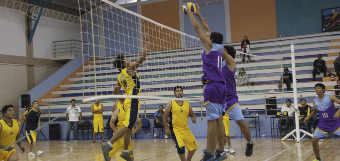 Disciplina de Voleybol varones las Sedes Quito y Guayaquil