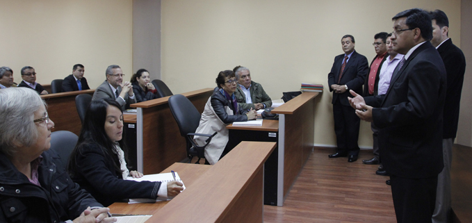 Intervención del vicerrector de la UPS sede Cuenca, Eco. César Vásquez Vásquez.