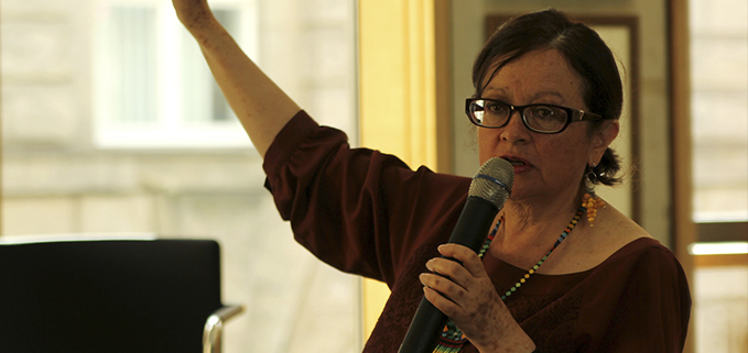 La Dra. Elizabeth Bravo, profesora de la Carrera de Gestión para el Desarrollo Local Sostenible de la Universidad Politécnica Salesiana