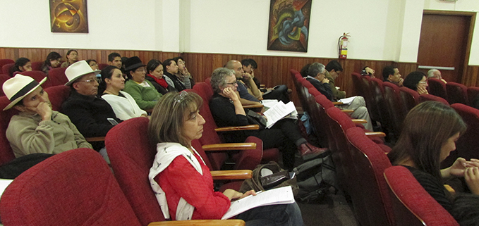 Participantes del Seminario en el auditorio Monseñor Cándido Rada