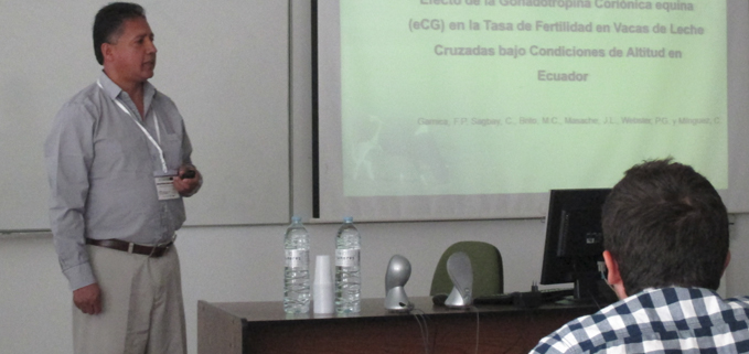 Patricio Garnica during his presentation