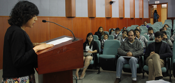 Intervención de Viviana Cabrera coordinadora del proyecto Pequeños Científicos