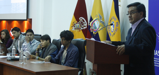Bienvenida del Eco. César Vásquez, vicerrector de la UPS sede Cuenca.