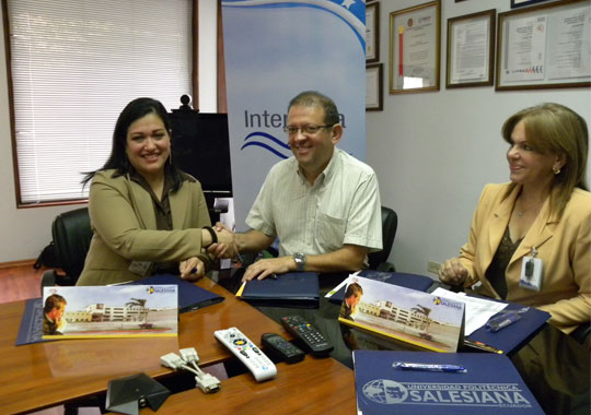 GUAYAQUIL: Convenio entre la UPS e Interagua