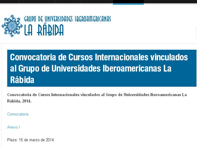 QUITO: Grupo La Rábida convoca a cursos internacionales para docentes