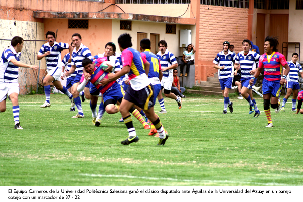 CUENCA: Carneros ganan Clásico Azuayo de rugby en Copa Nelson Mandela 2014