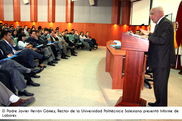 QUITO-CUENCA-GUAYAQUIL : Rector de la UPS presentó Informe de Rendición de Cuentas 2013