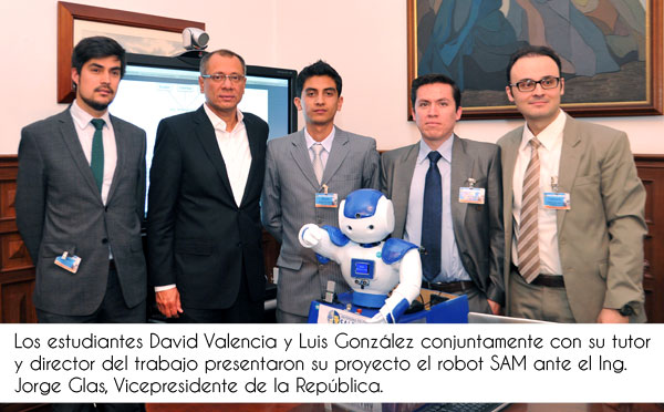 CUENCA: Estudiantes de la UPS presentaron proyecto en la Vicepresidencia de la República