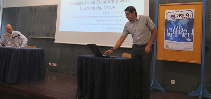 Esteban Ordóñez Presentación del articulo: In 3rd World Conference on Information Systems and Technologies (WorldCist 2015). Azores, Portugal.