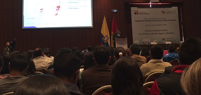 Conferencia de la Dra. María del Pilar Cornejo, Secretaria Nacional de Gestión de Riesgos