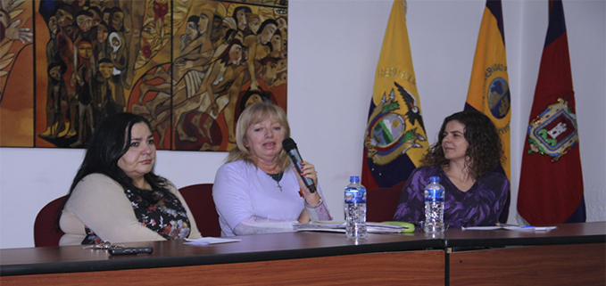 (de izq.) Ana María Narváez, Graciela Ferioli y Paz Guarderas